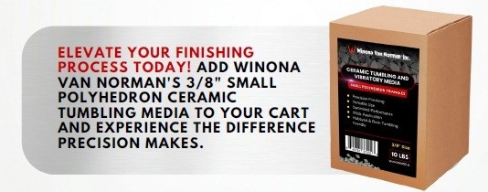 Ceramic Tumbling and Vibratory Media - Small Polyhedron Triangles - 3/8" Size