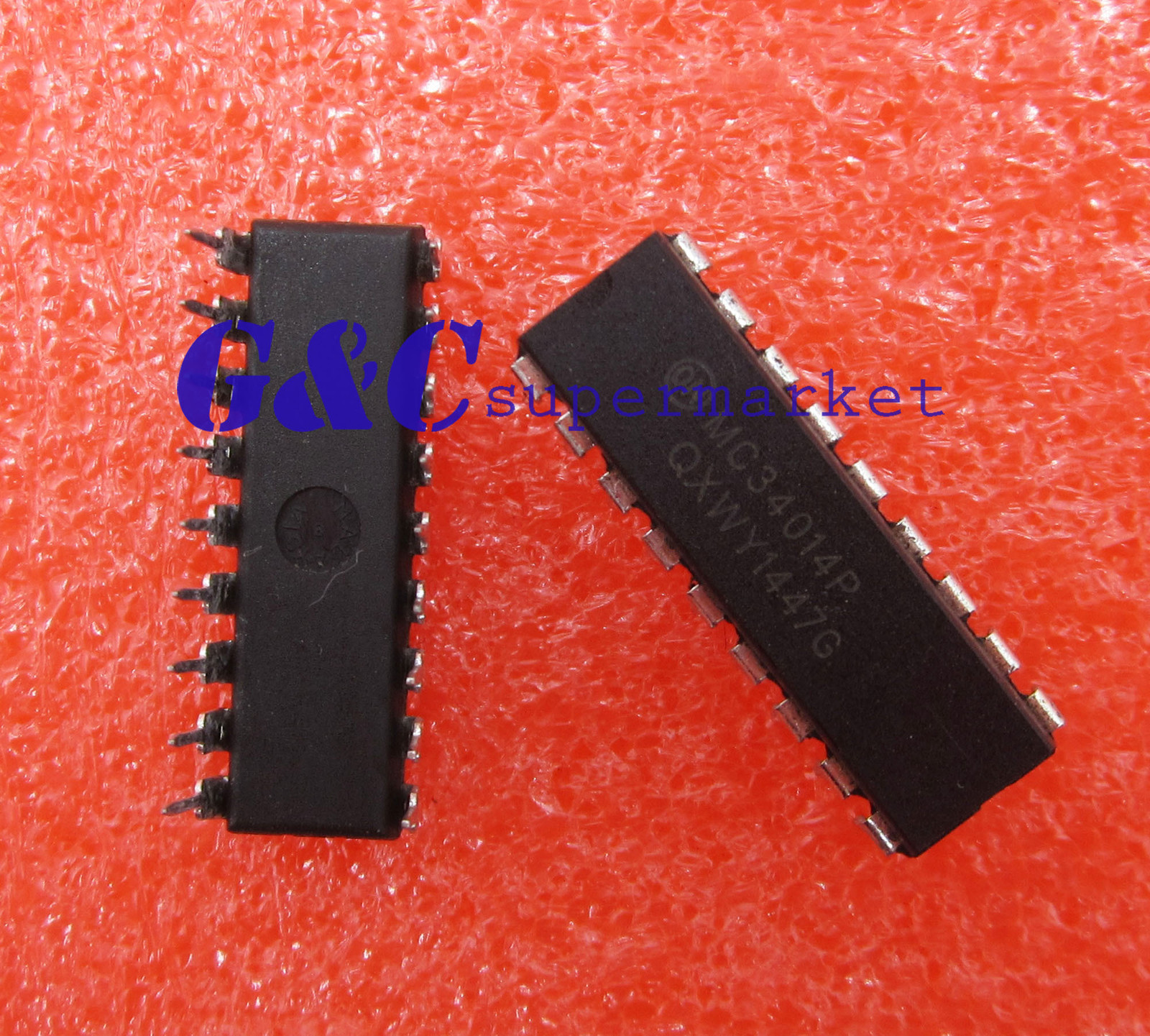 2PCS MC34014P ON TELEPHONE SPEECH CIRCUIT BIPOLAR DIP18 NEW GOOD QUALITY