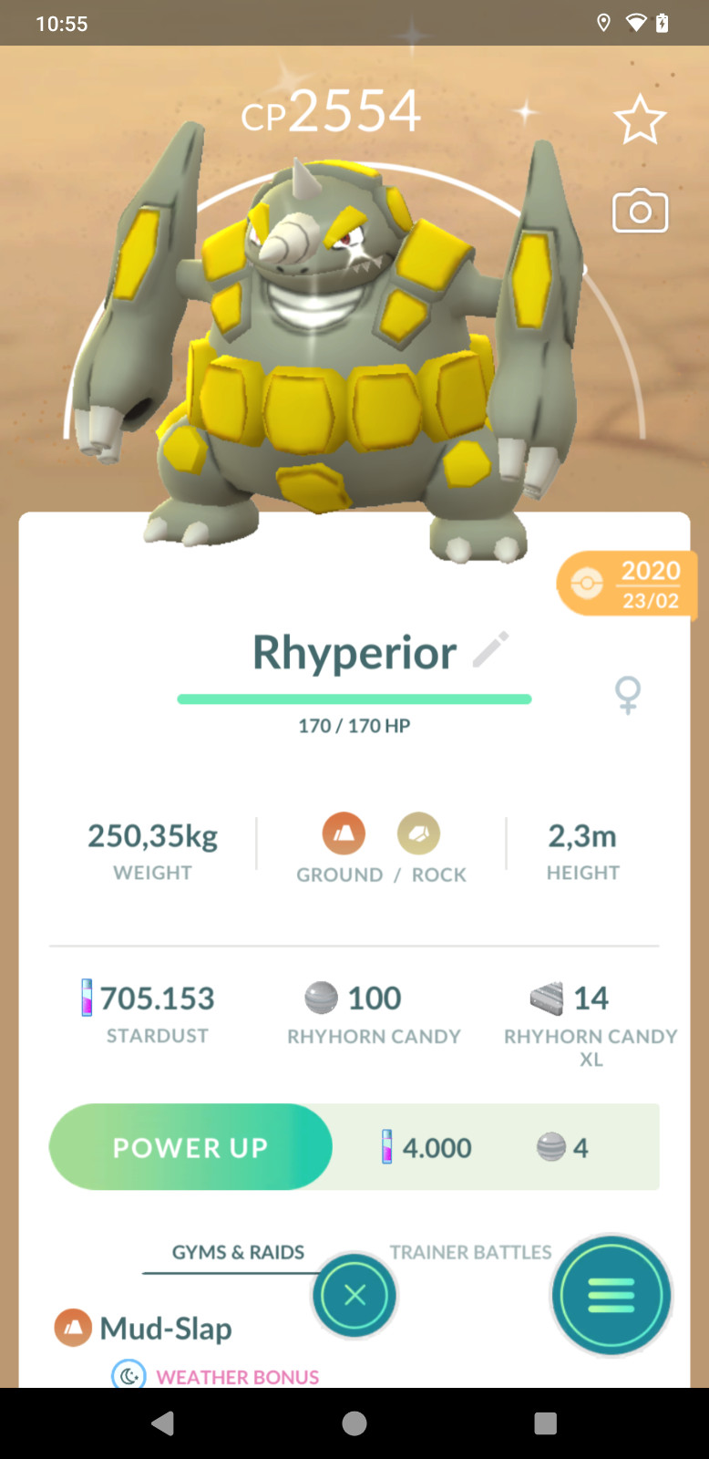 Shiny Rhyperior - Year 2020 - Guaranteed Lucky