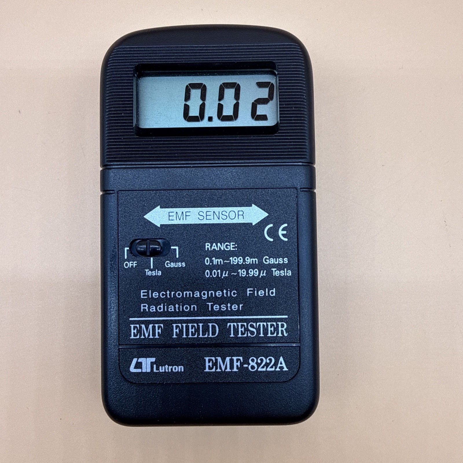 Lutron EMF Field Tester EMF-822A Excellent Working Condition NO BATTERY