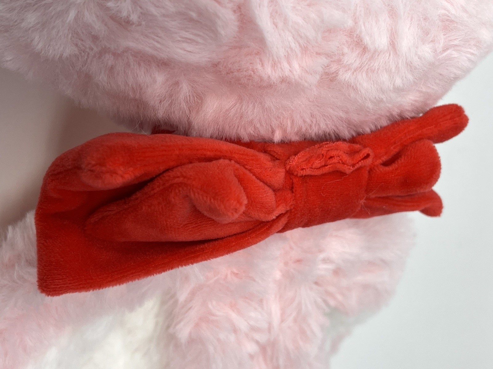 BB3 Baby Three 400% Big Baby Plush Doll Pink Bunny Red Bow Boba Eyes Rare No Box