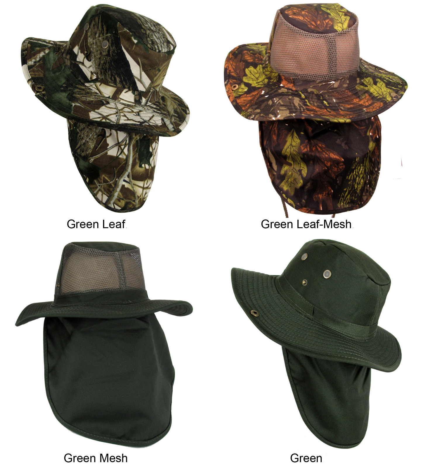 Fedora Sun Hat Neck Flap Cover Wide Brim Mesh Fishing Military Hiking Bonnie