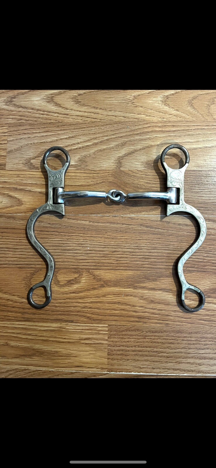 5” Cavalry Shank Silver Sided Western Show Bit  Sides Swivel Independently