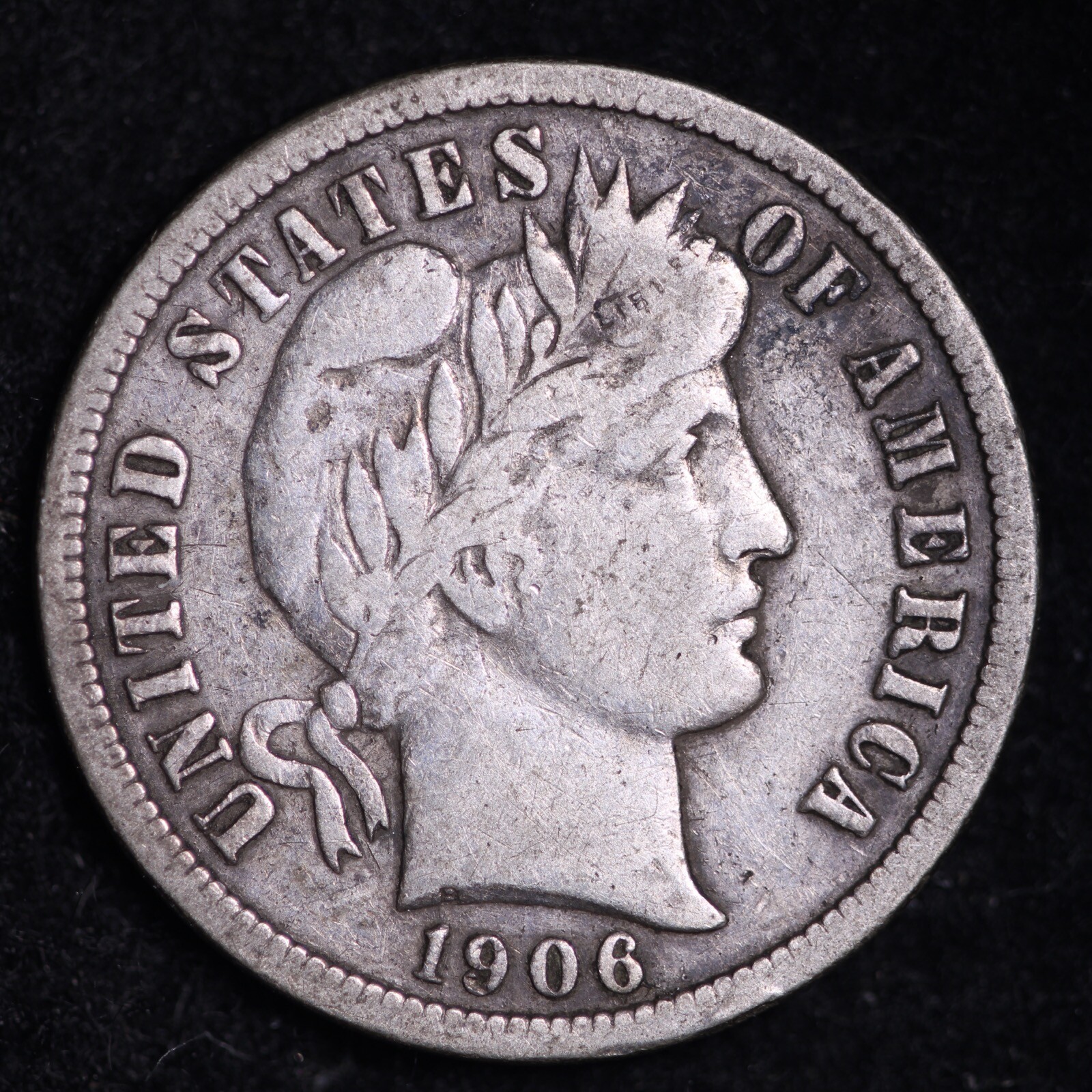 1906-O Barber Dime CHOICE VF+ FREE SHIPPING E634 YFK
