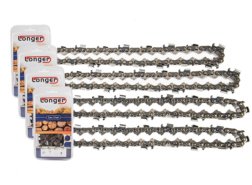 4pcs 18" Chainsaw Chain Blade 0.325'' Pitch 0.063 Gauge 74 DL For STIHL