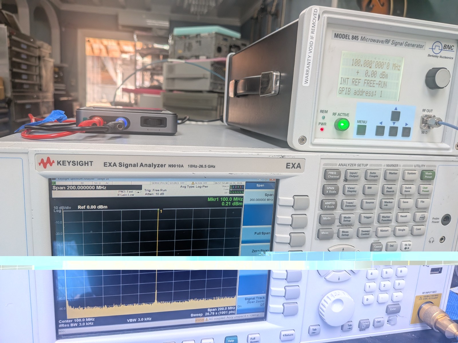 BNC Berkeley Nucleonics Signal Generator 845 Mini Handheld Cald! 20 Ghz Options