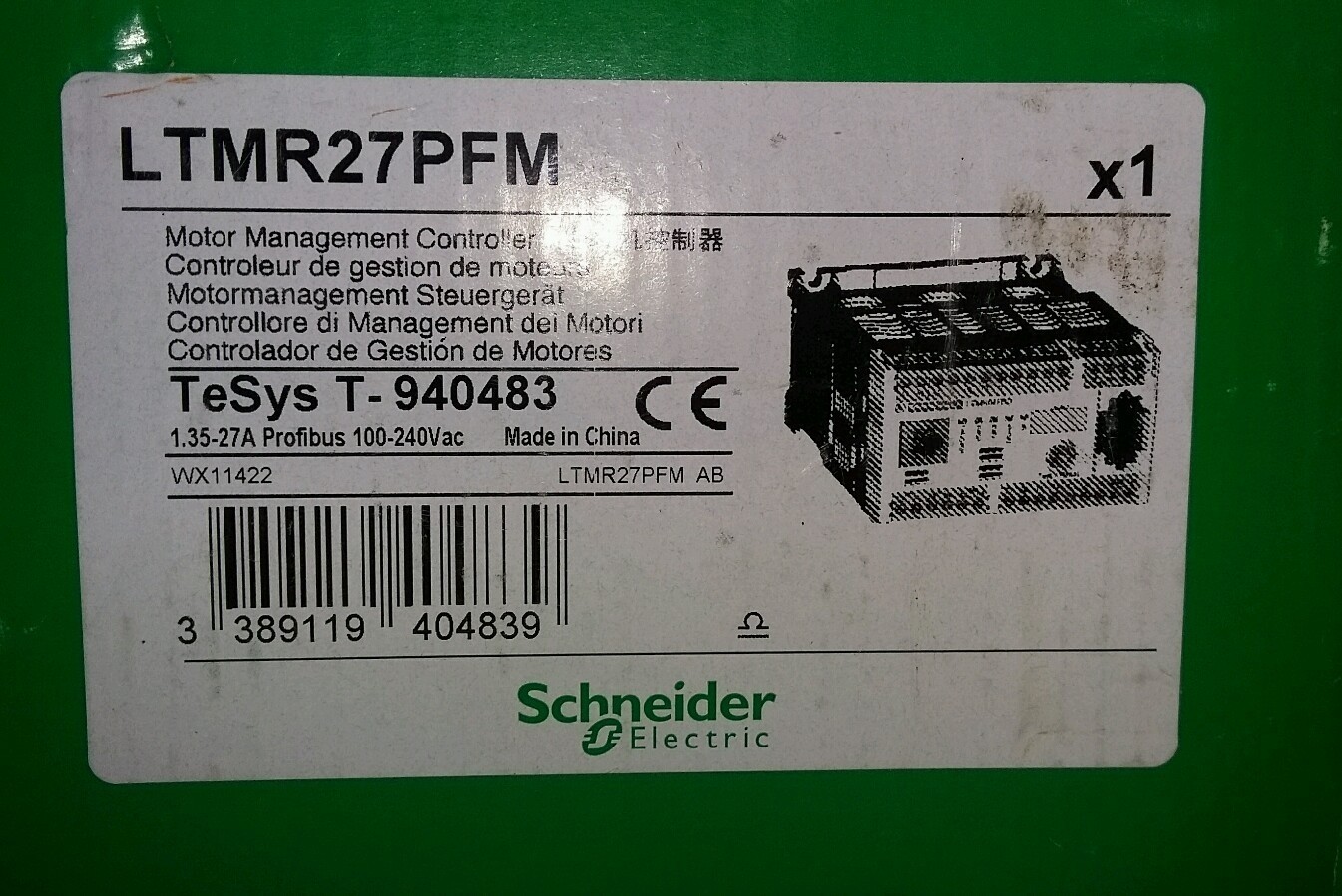 LTMR27PFM Telemecanique 100-240VAC Motor Controller Profibus