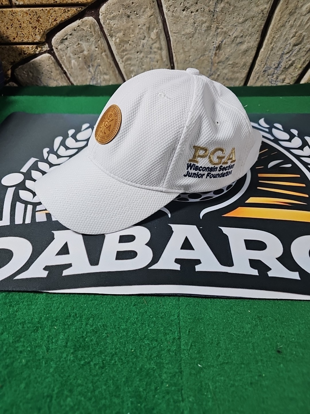PGA Wisconsin Section Junior Foundation Embroidered Golf Cap Hat / White /Strap