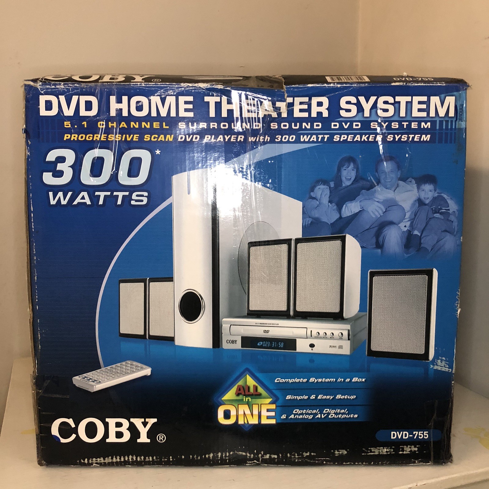 COBY DVD Home Theater System  DVD755 5.1-Channel CS-P63