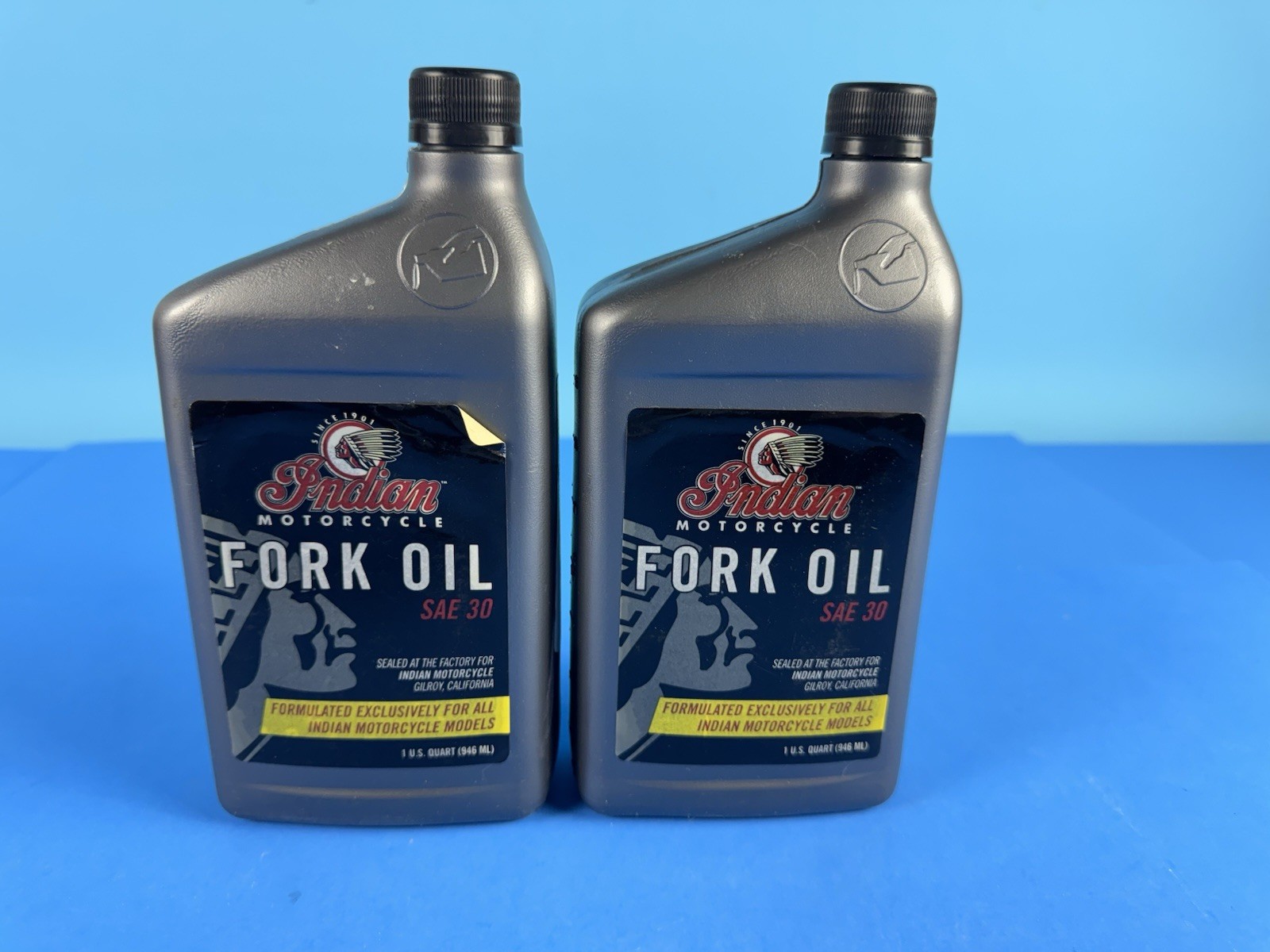 Indian Motorcycle GILROY Fork Oil. LOT OF 2 NOS