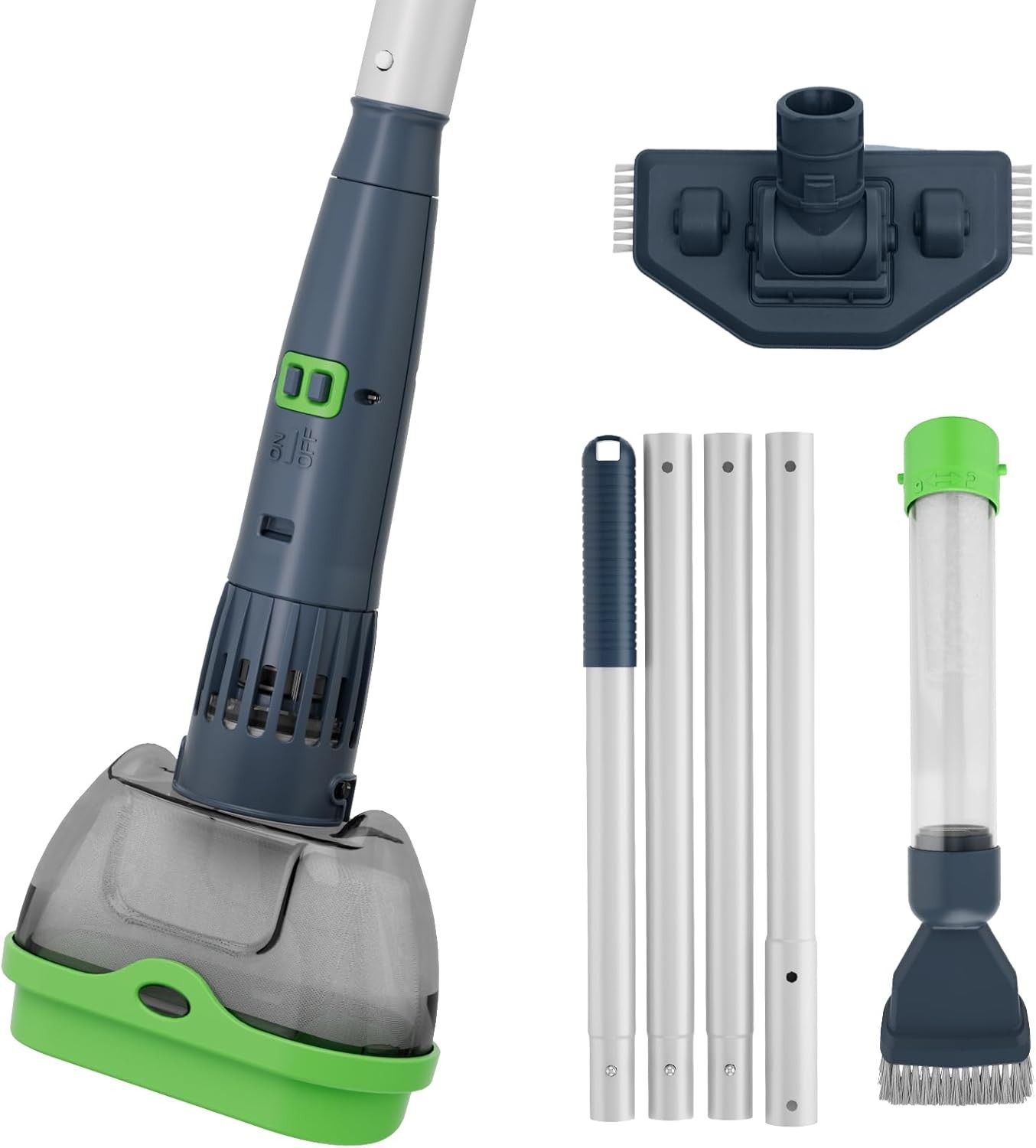 Rechargeable Pool & Spa Hot Tub Vacuum Cleaner , 25µm Ultra Fine Mesh Filters...