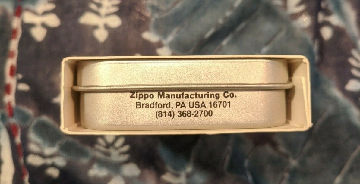 Sunburst ZIPPO Lighter New in Tin