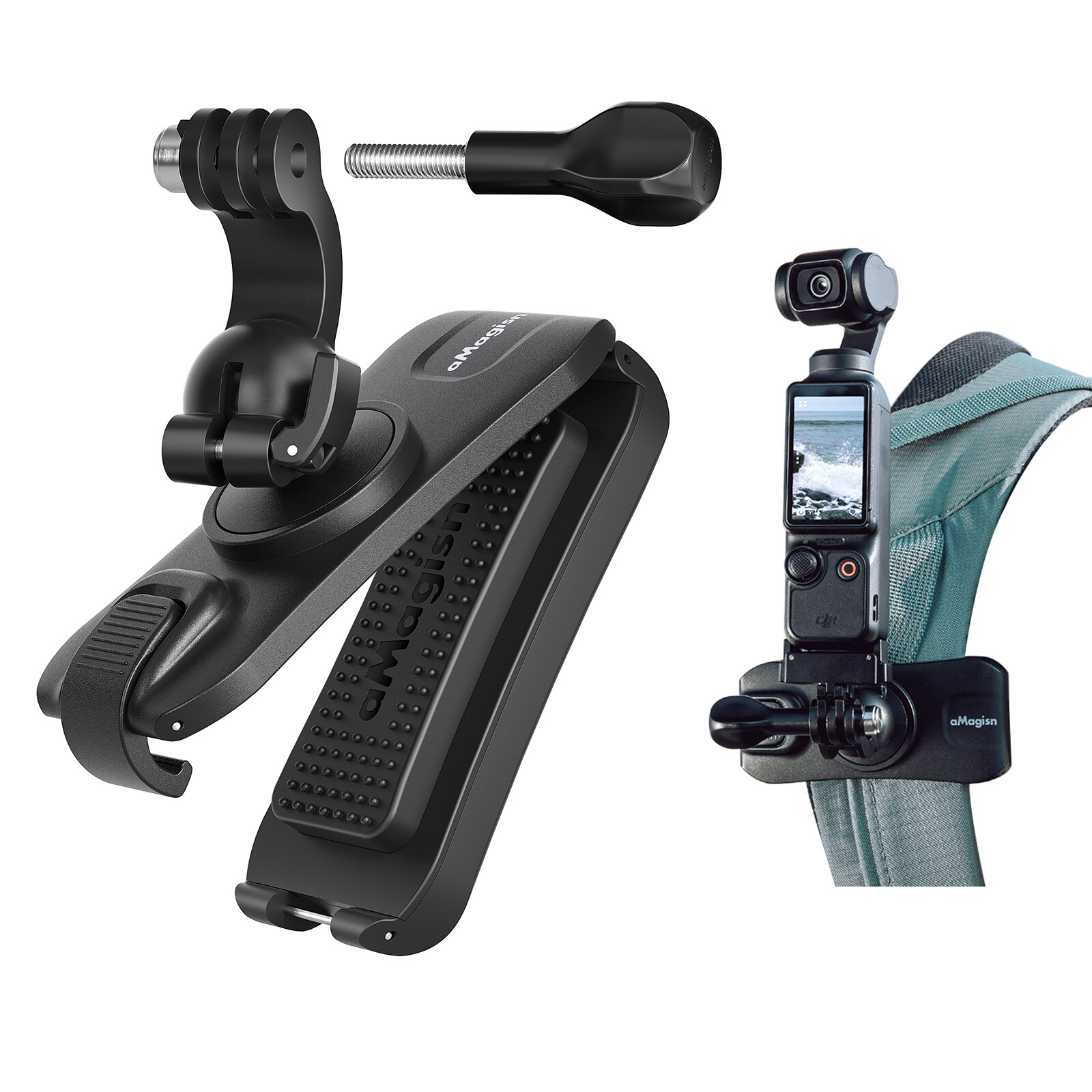 Camera Fixed Backpack Clip Quick Release For Insta360 X2/X3/X4/GO 3/ACE/ACE Pro