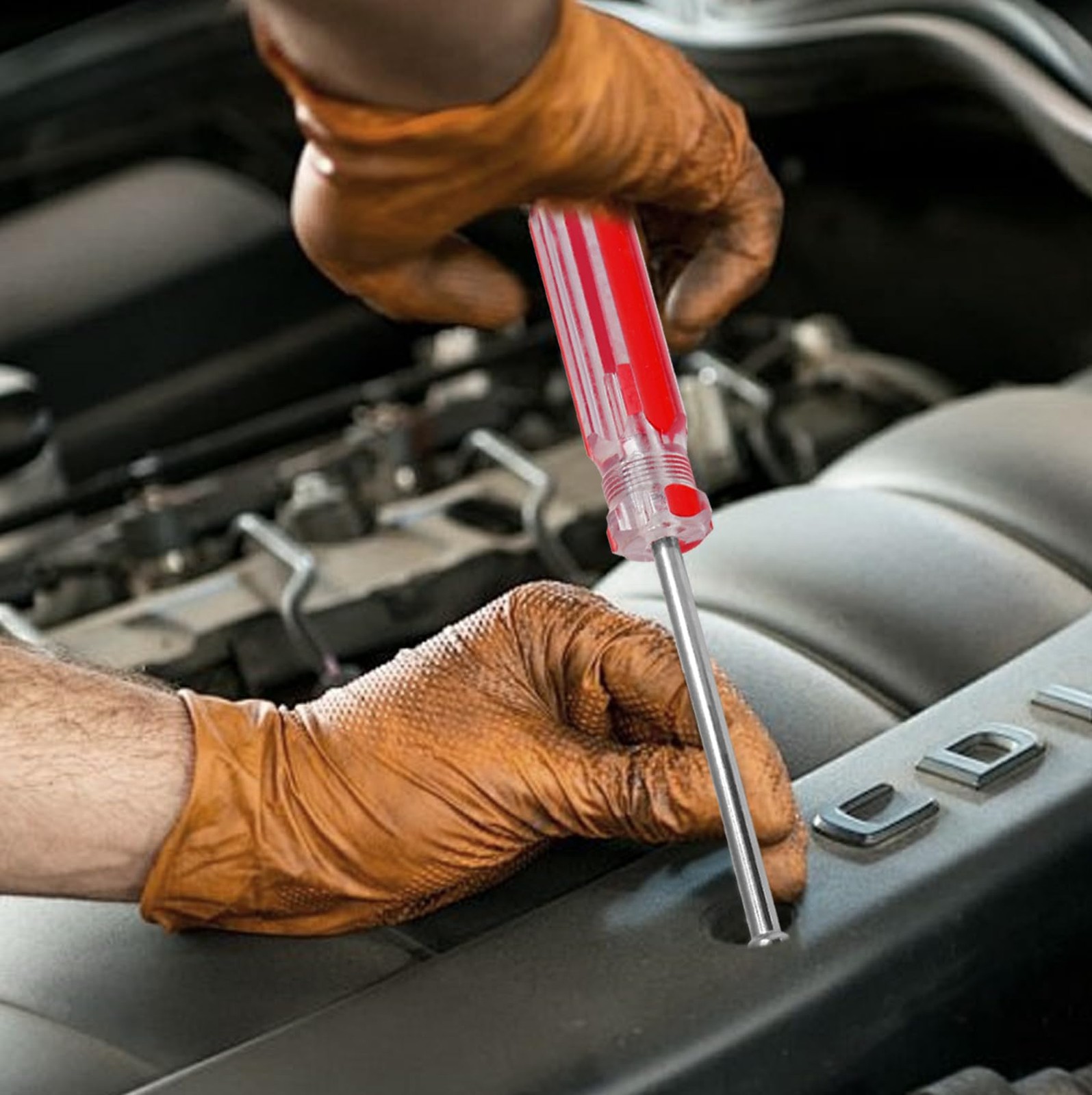 1/4 Inch Hex Nut Driver, Socket Wrench Screwdriver with 3.7-Inch Hollow Shaft...