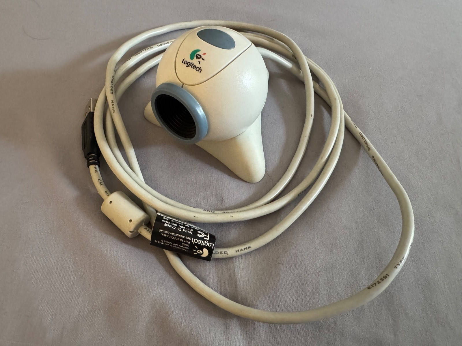 Logitech V-UH9 Webcam with Stand Untested AS IS