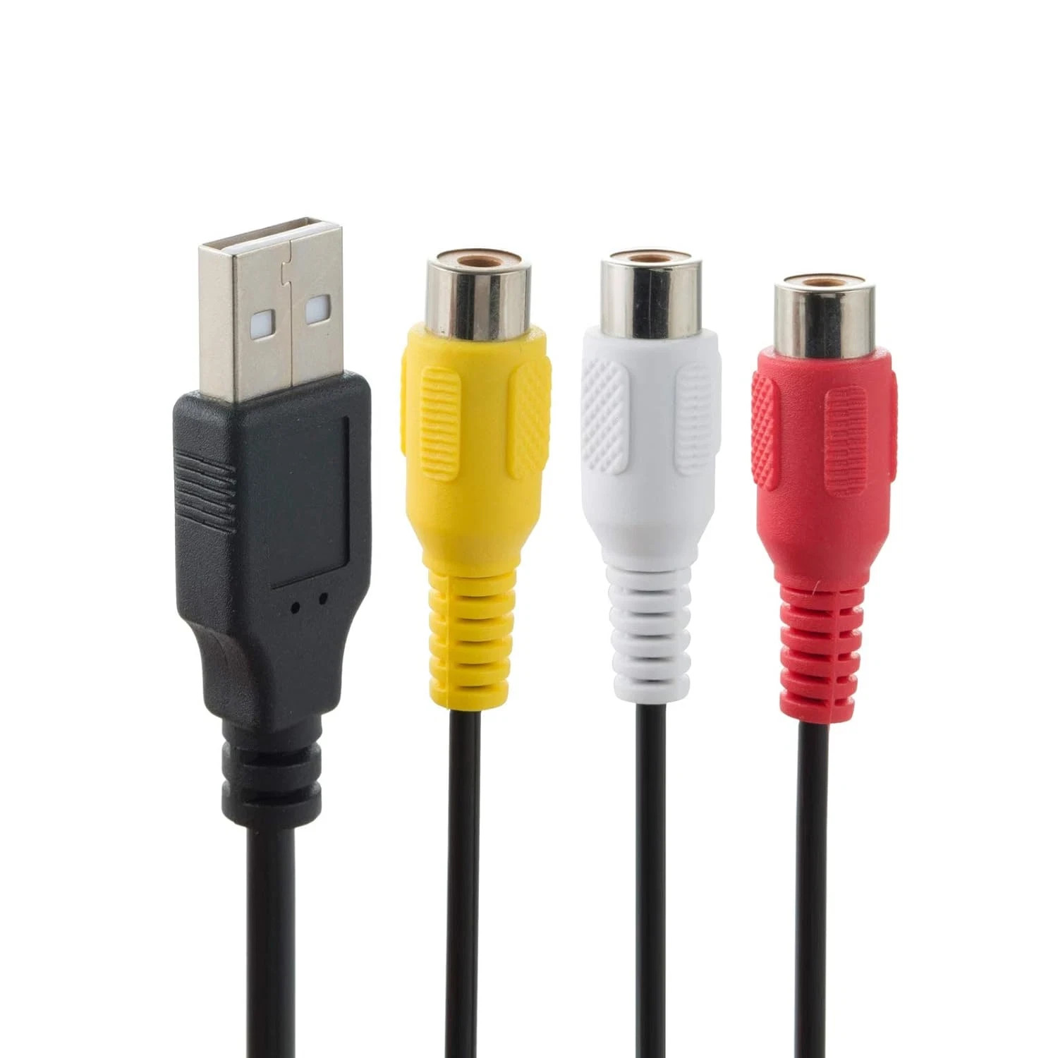 USB to RCA Cable 5FT, USB 2.0 a Female to 3 RCA Female Adapter Cord AV Composite