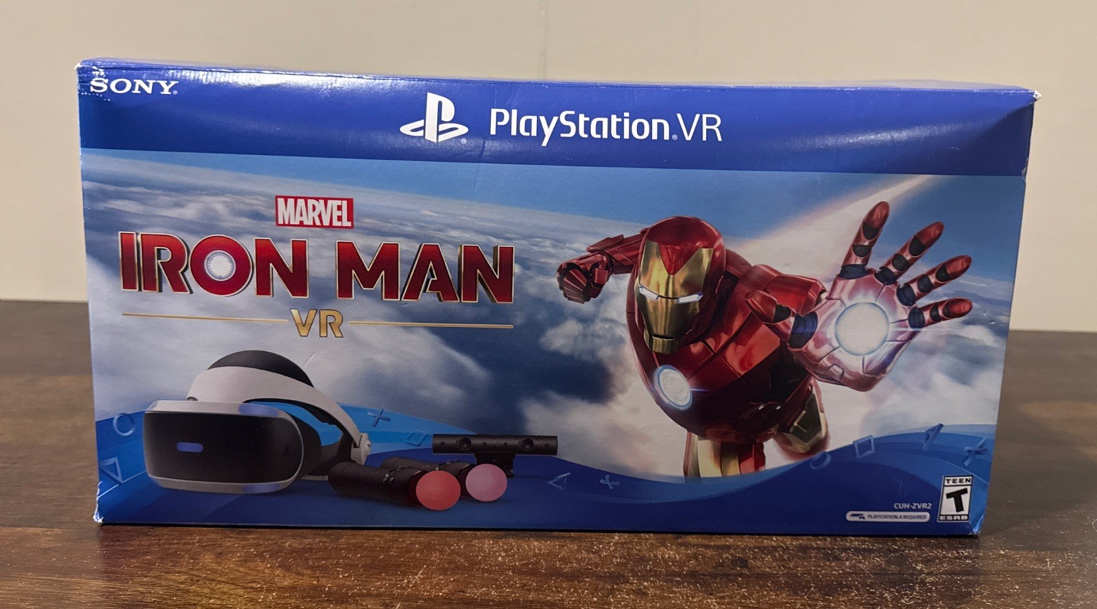 Sony PlayStation 4 VR Iron Man VR Bundle CUH-ZVR2 Headset Move Controllers 120Hz