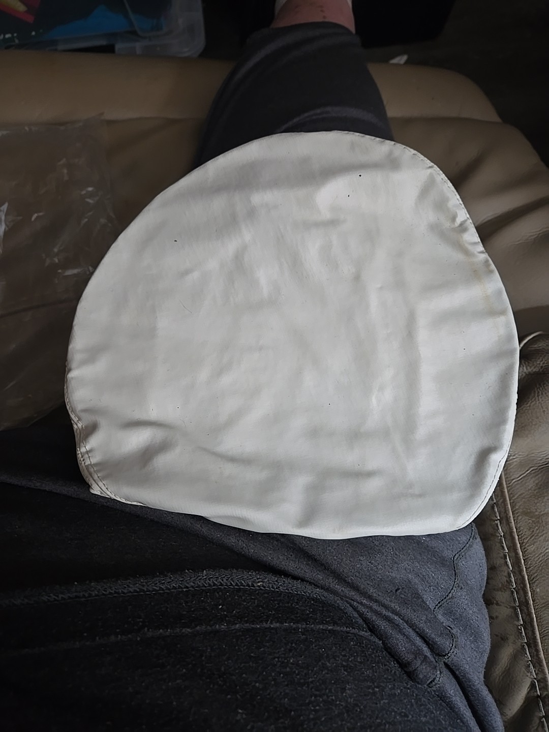 1970s Vietnam US Navy White Visor Cap Replacement Cover  7 NOS