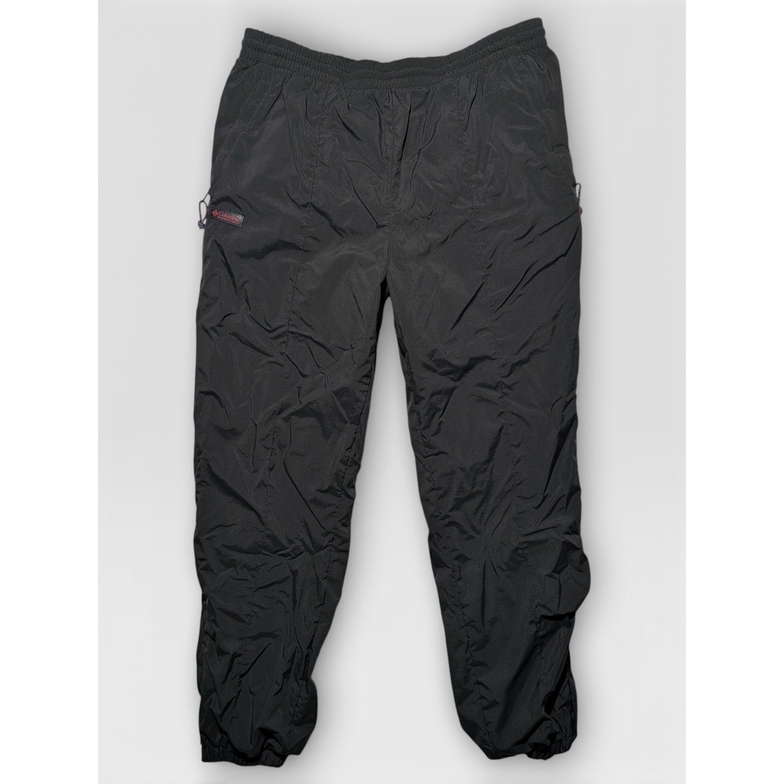 Vintage Columbia Sportswear Insulated Nylon Pants Black Size Large