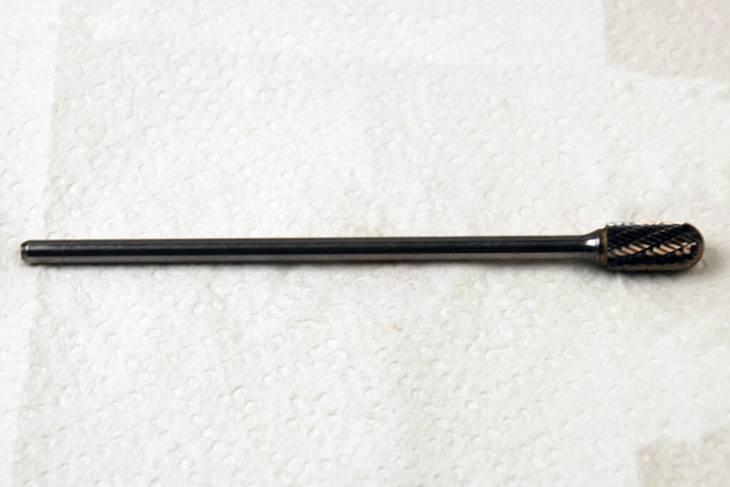 SC-5L6 1/2 BALL END CARBIDE  BURR ALT. DIAMOND PATTERN (D-1-4-12-15)