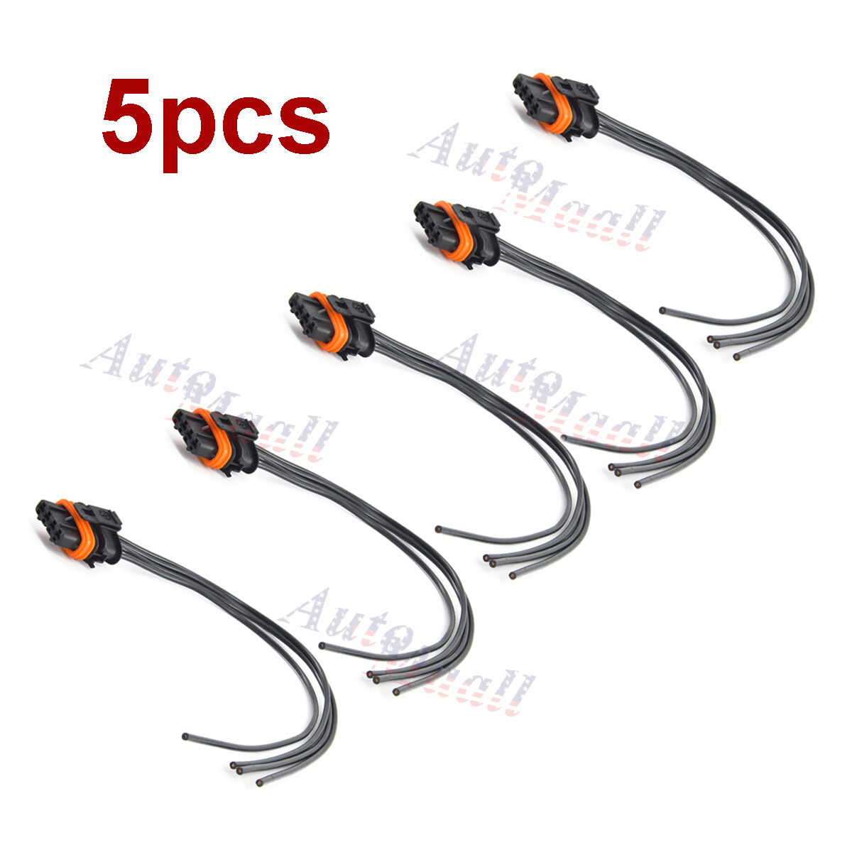 5pcs Ignition Coil Connector Pigtail Harness Plug For Volvo C70 S60 S70 S80 XC60