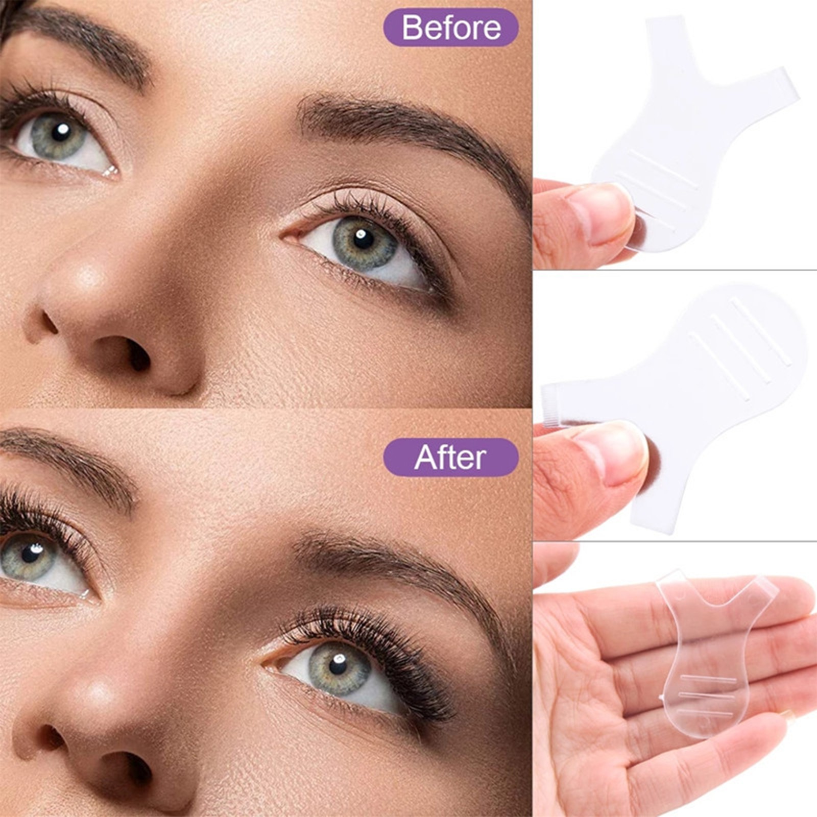 10* Lash Lift Perming Y Shape Brush For Eyelash Reuseable Perm Makeup Tools E