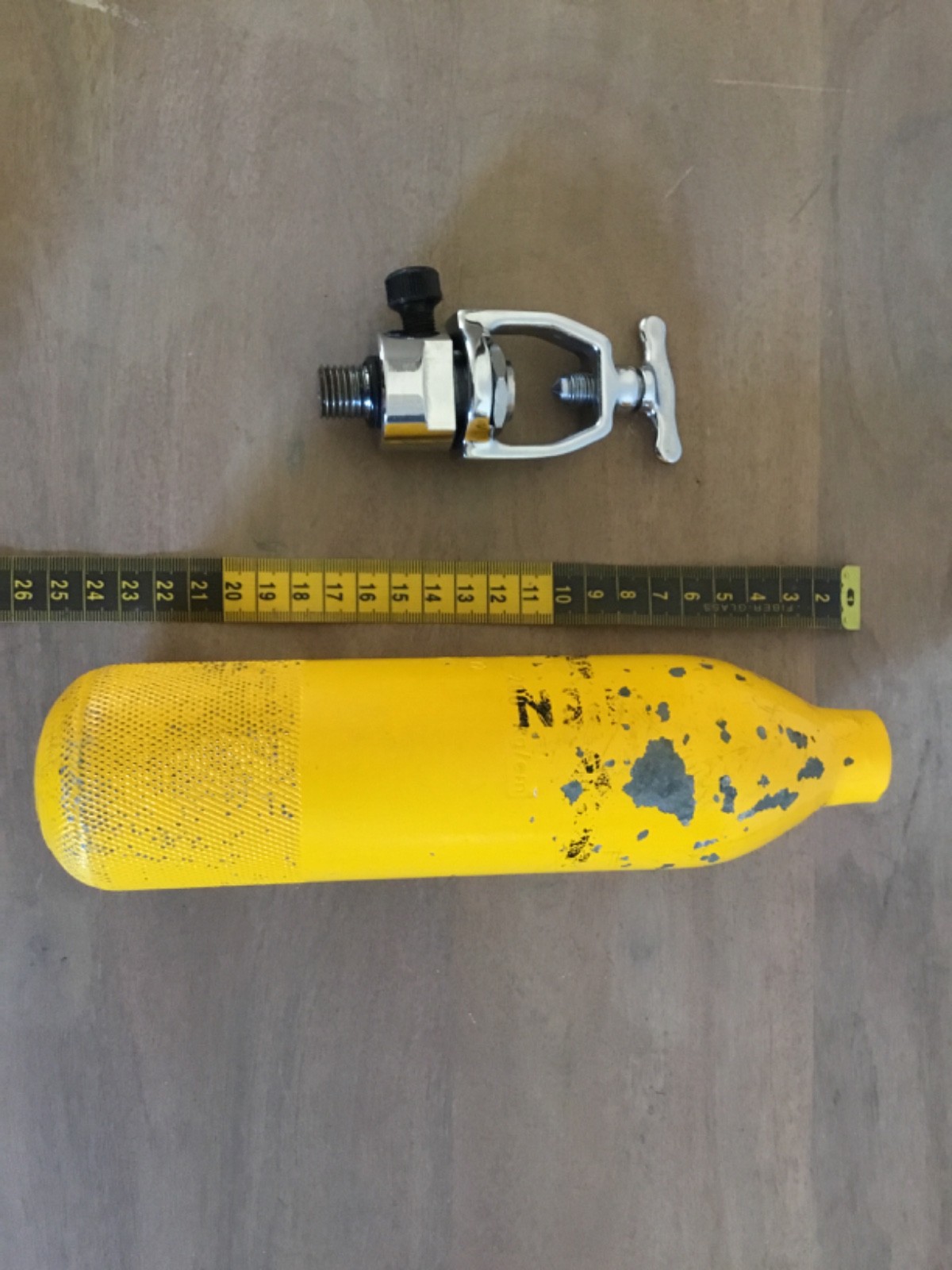 RARE Vintage 1972 NEMROD Pony Bottle Undrilled tank dive Spanish Scuba History