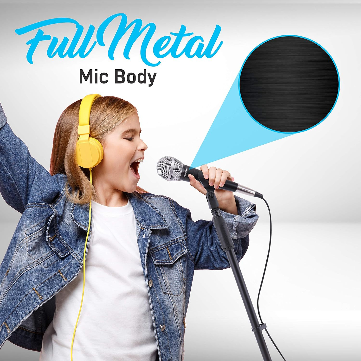 Professional Handheld Dynamic Microphone Kit - Unidirectional Vocal Wired Microp