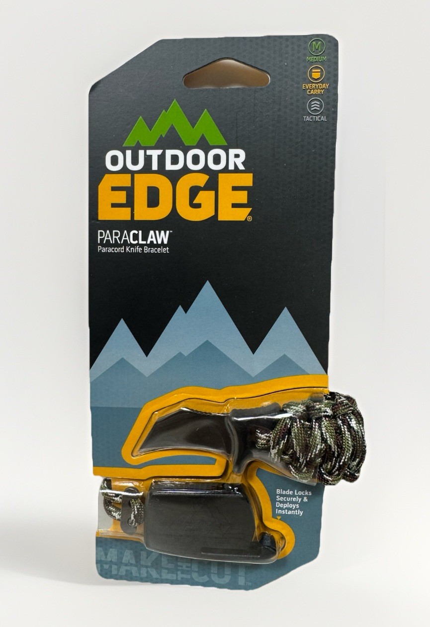 Outdoor Edge ParaClaw Medium Camo Paracord Knife Survival Bracelet Discontinued