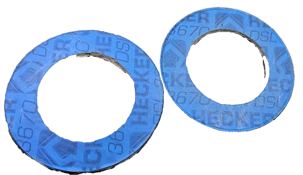 2pcs Hecker 3670 DSL Desorber Flat Ring Gaskets 92x53x3mm