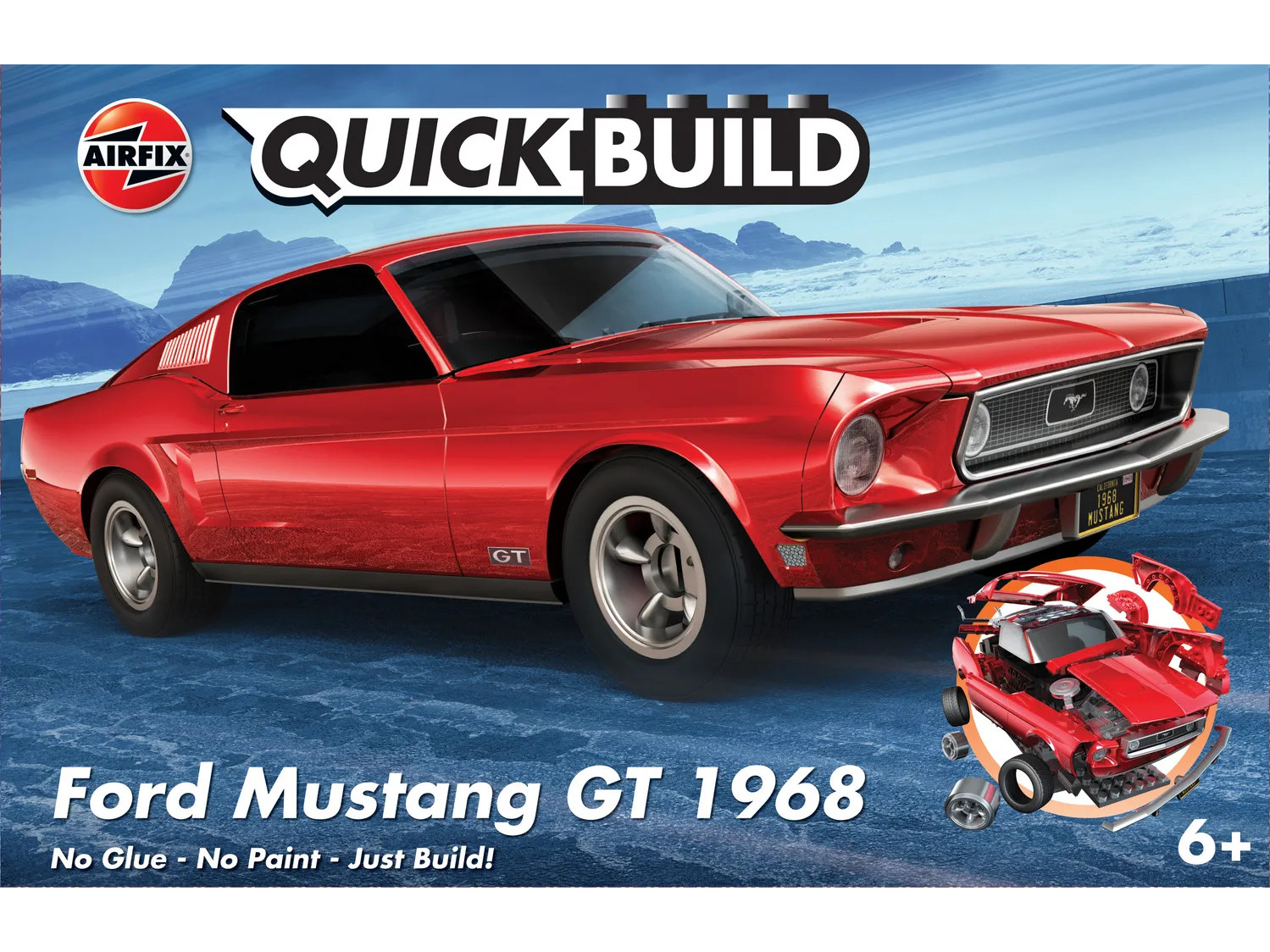 Airfix - QUICKBUILD Ford Mustang GT 1968, J6035