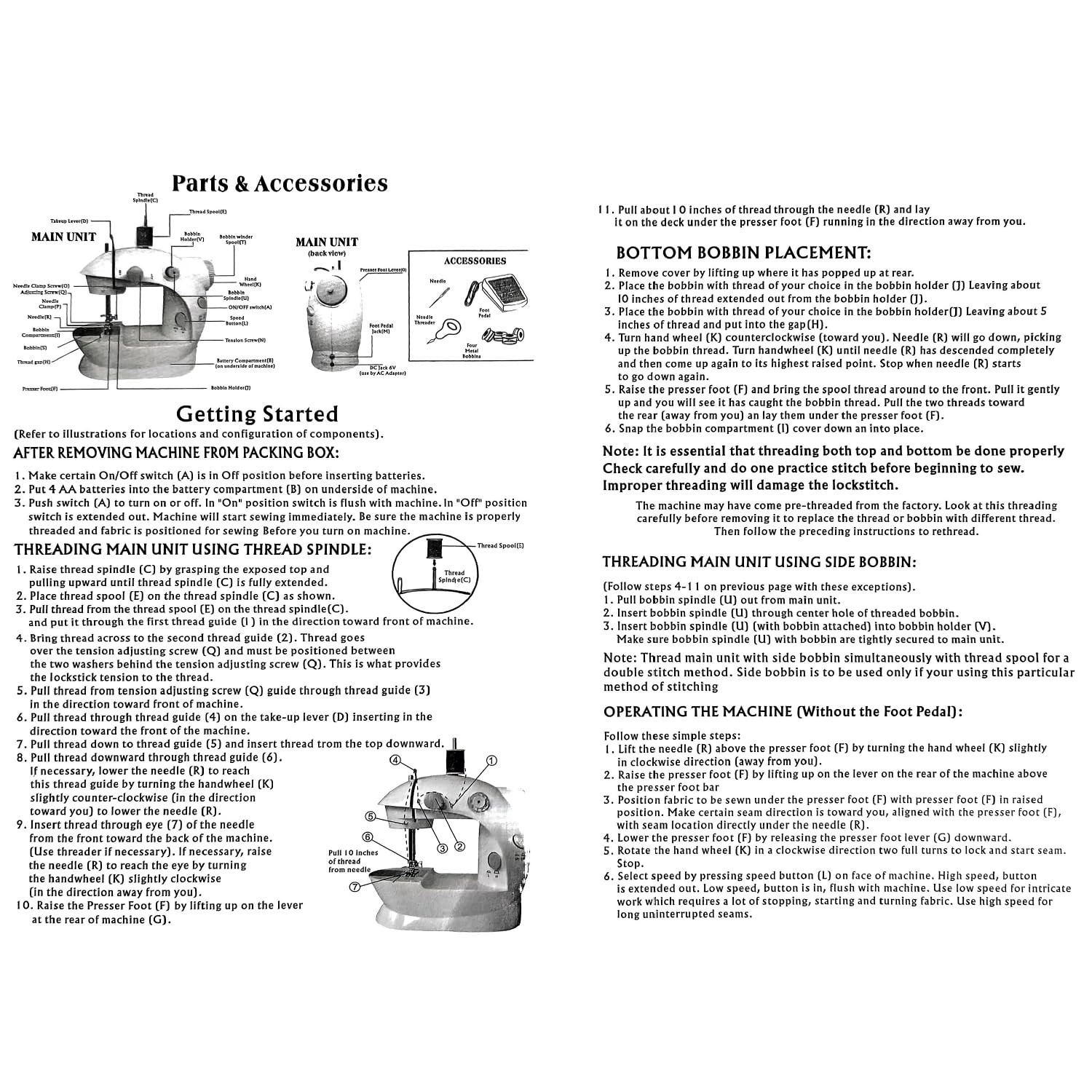 Mini Sewing Machine, Portable Sewing Machine for Beginners