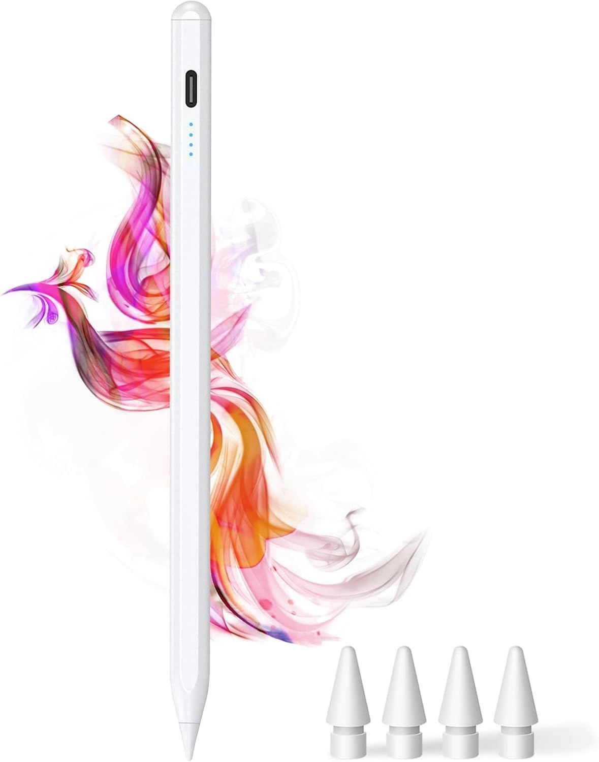 Stylus Pen for iPad 10th&11th(A16) - Type-c Charging Pencil ipad White