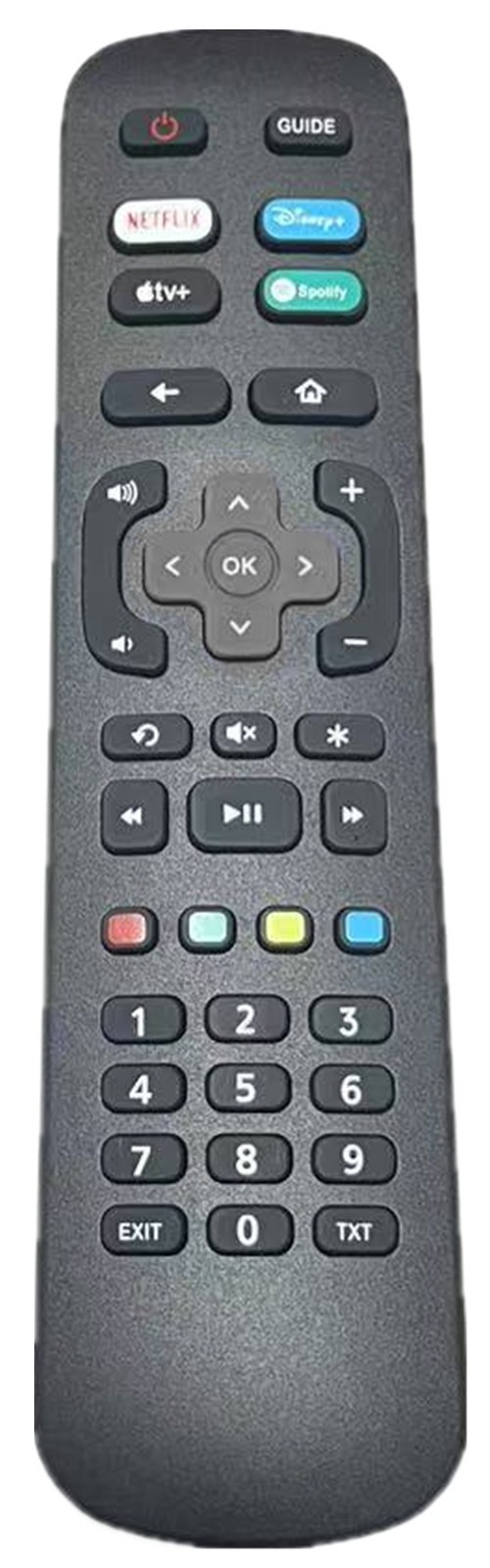 Universal TV Remote Number Pad Fit For All Roku TV TCL LG ONN Philips Hisense