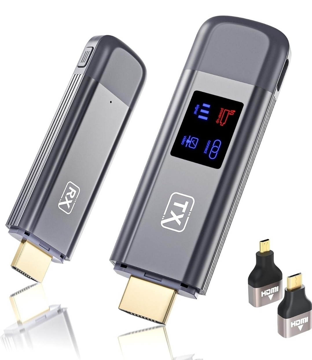 TTQ Wireless HDMI Transmitter and Receiver, 4K Decode 1080P Output NEW OPEN BOX