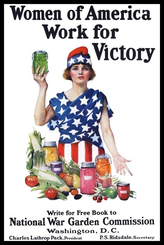 World War One Theme Women Work for Victory NEW Sign 24x36" USA Steel XL Size