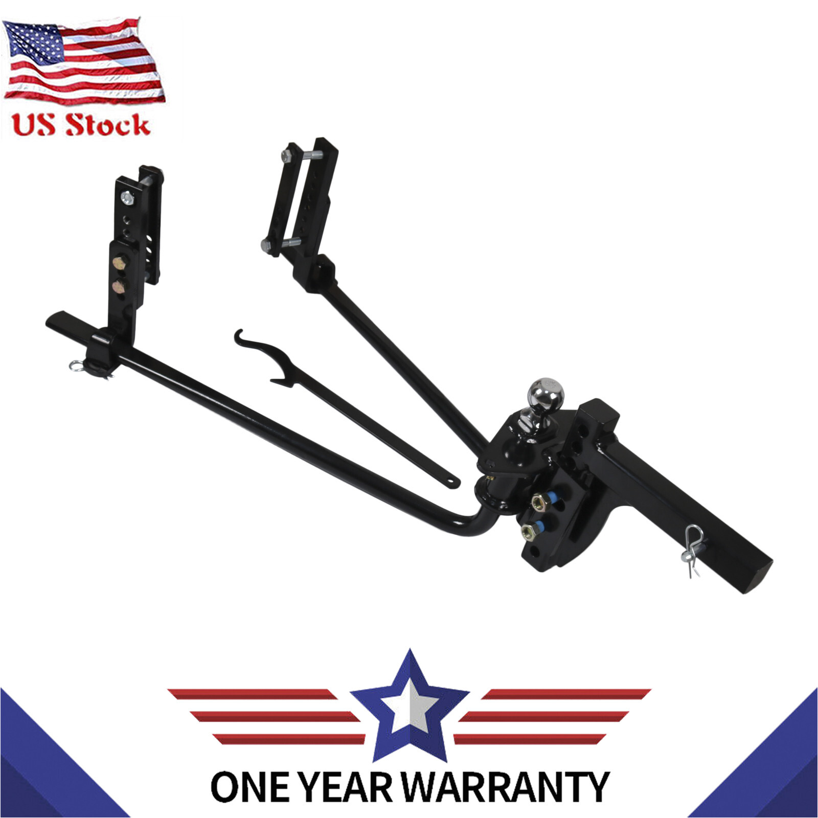 New Universal 4-Point Sway Control Hitch - 1,200 lb 90-00-1200