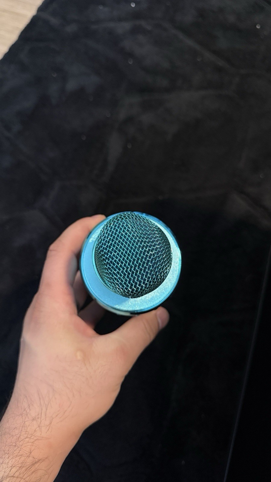 Wireless Bluetooth Karaoke Microphone for Kids, 5-in-1 Portable Handheld Blue