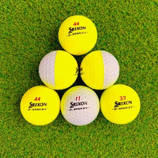 36 Srixon Z Star Divide Bulk Lot Used Golf Balls 5A Quality Yellow/White
