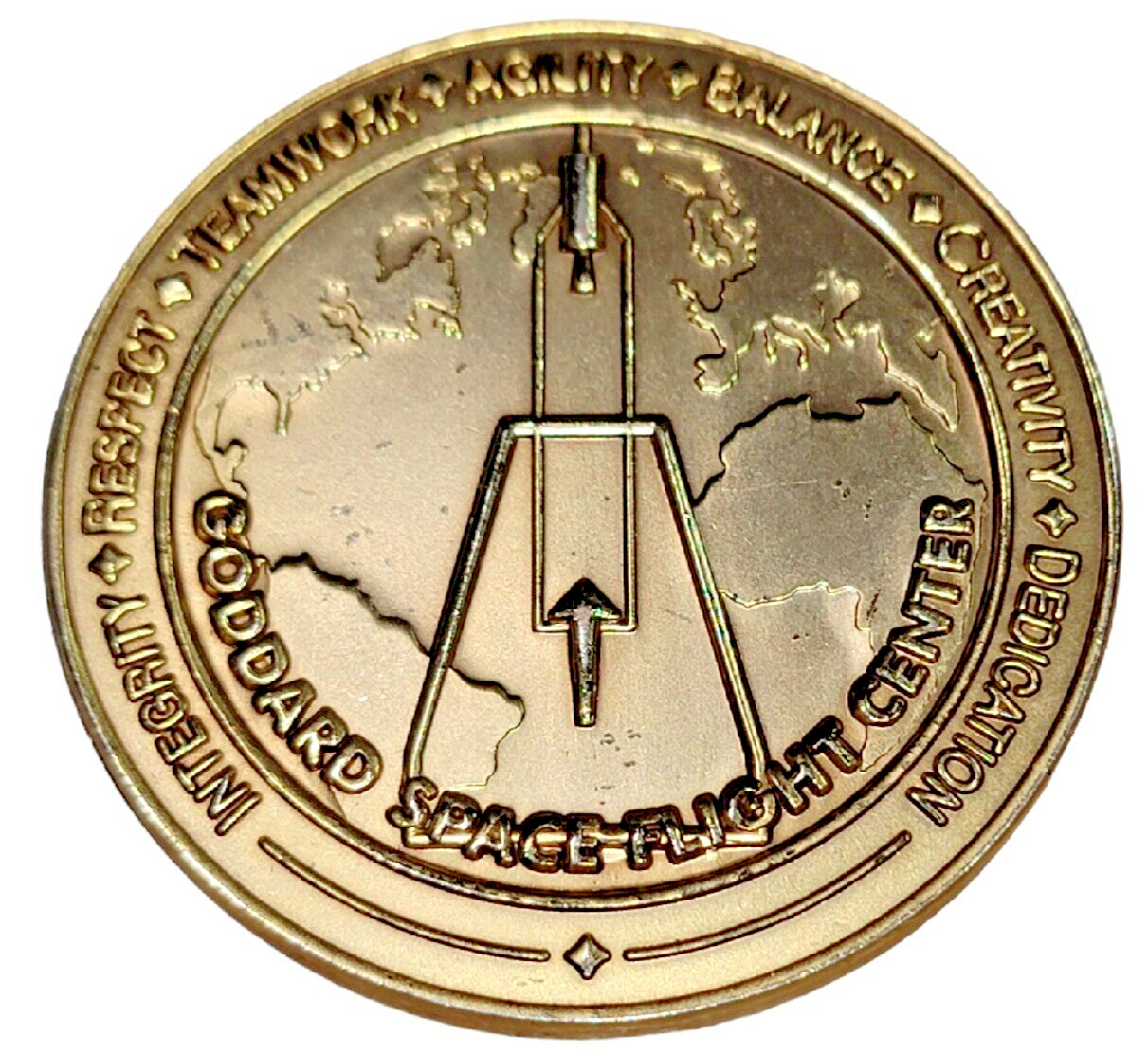 NASA Goddard Space Flight Center Earth Observing System Achievement  Medallion