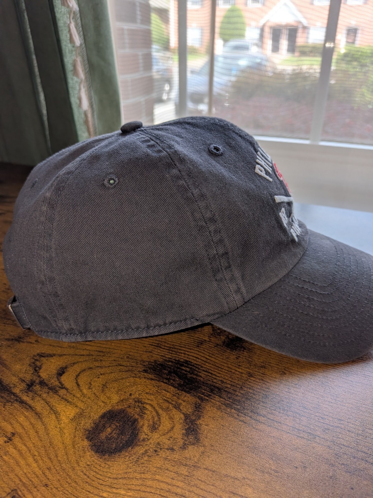 Philadelphia Phillies 47 Strapback Hat Gray Clean Up Cap MLB Adjustable 1863