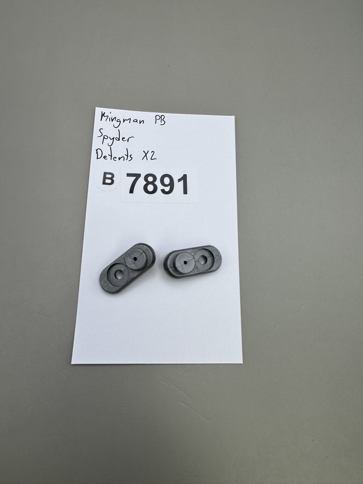 Kingman Spyder Ball Detents Silver Pair