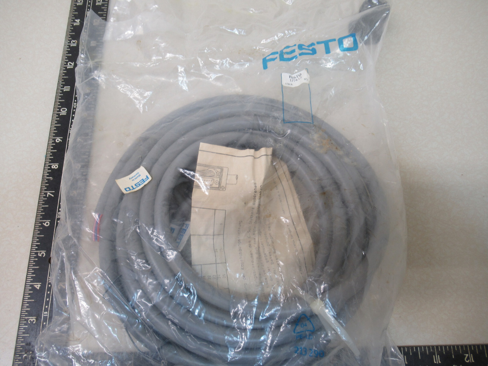 Festo 177413 KEA-1-25P-5 Connect Cable NEW Sealed Package