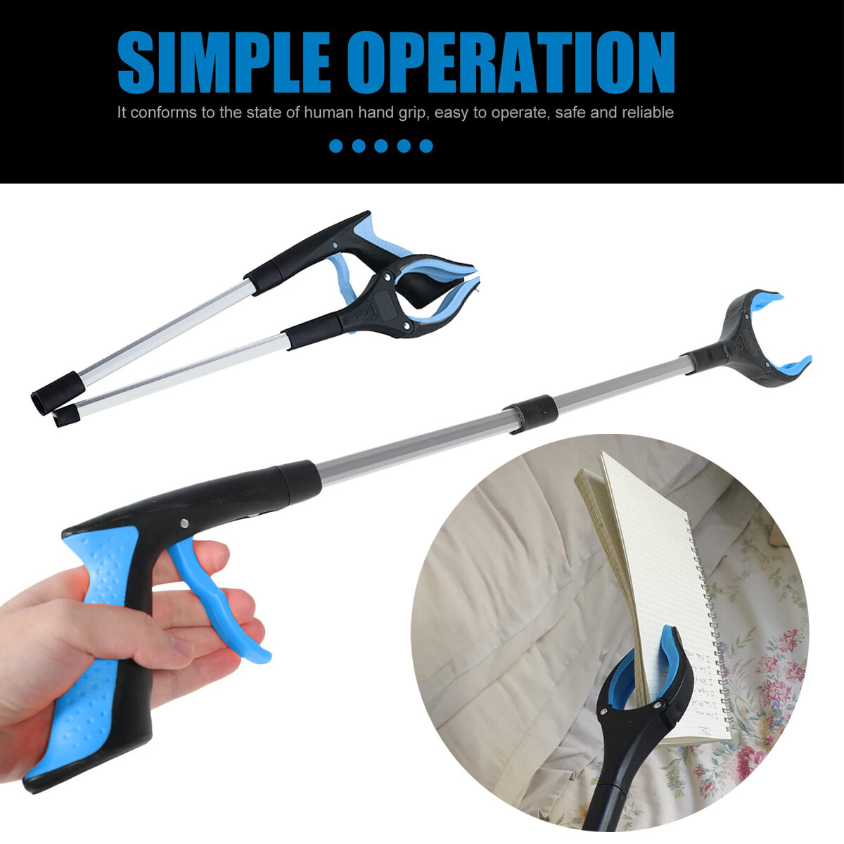2 pack 32 inch foldable senior grabber grabber tool,picker upper grabber