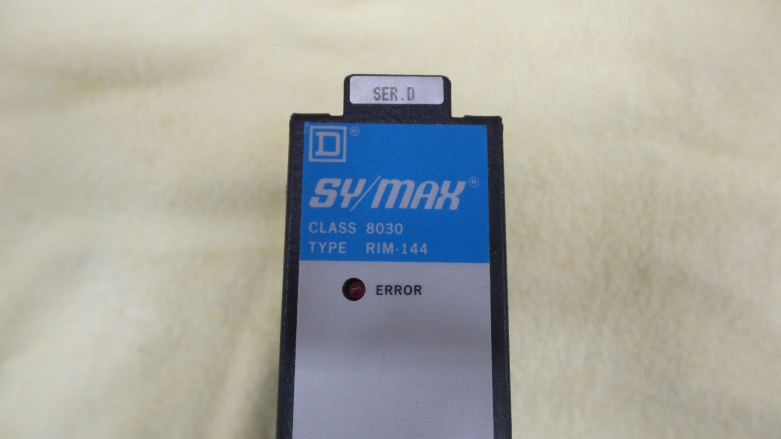 Square D Sy/Max Class 8030 Type RIM 144, Series D , USED, BCD/GRAY Code, F5