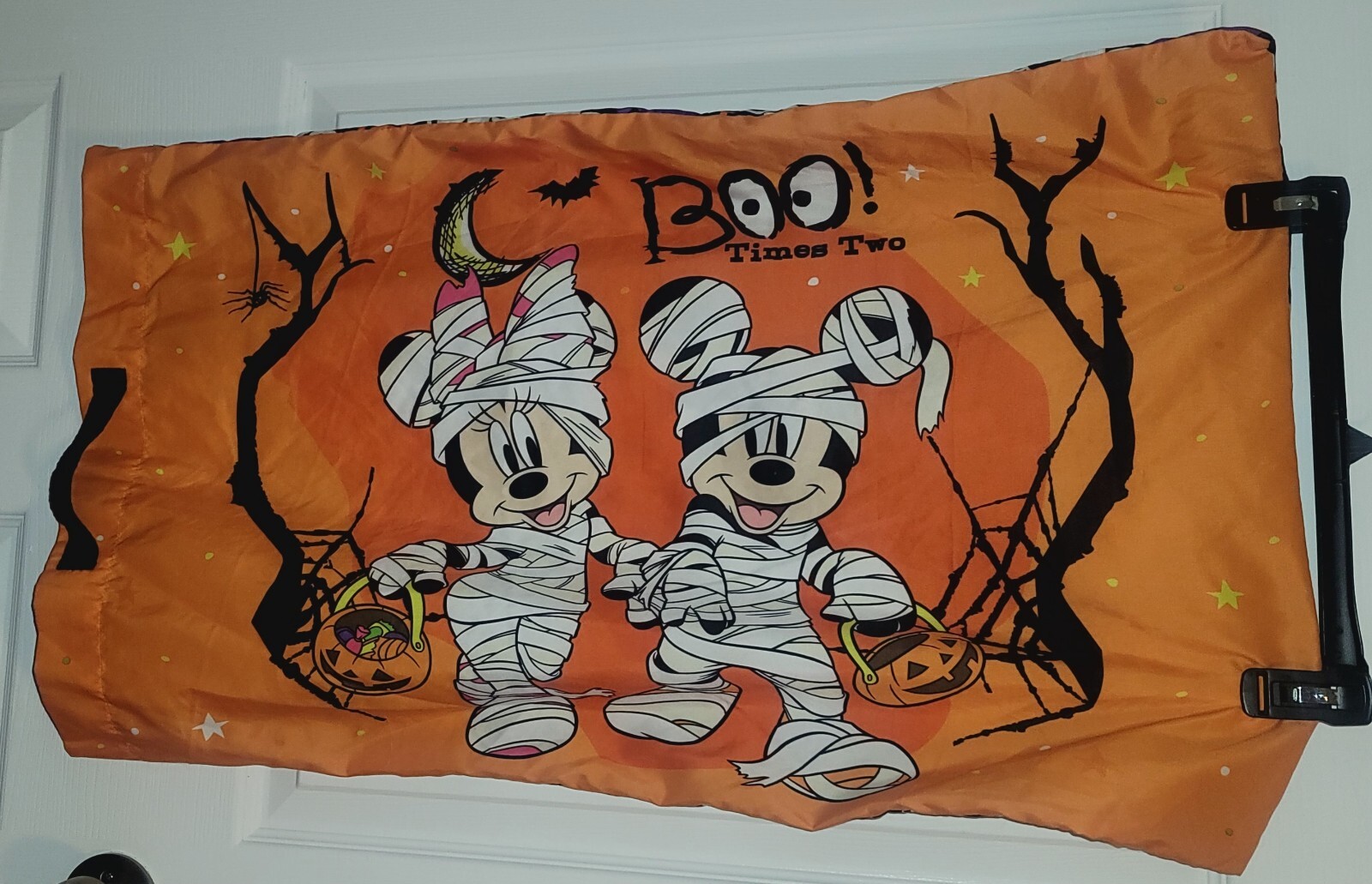 DISNEY MICKEY & MINNIE MOUSE MUMMY HALLOWEEN BOO! PRINT DOUBLE SIDED PILLOW CASE