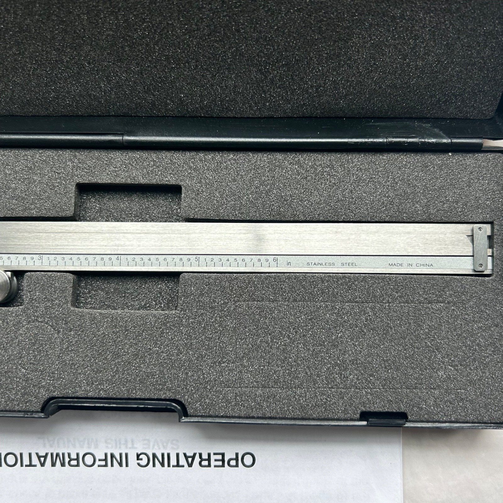 Cen-Tech 6" Dial Caliper With Case Item 05647