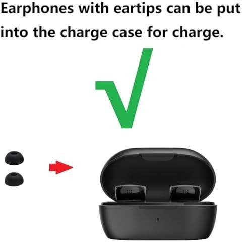 Replacement Earbuds Tips Silicone Ear Tips Compatible with Bose New S/M/L Black