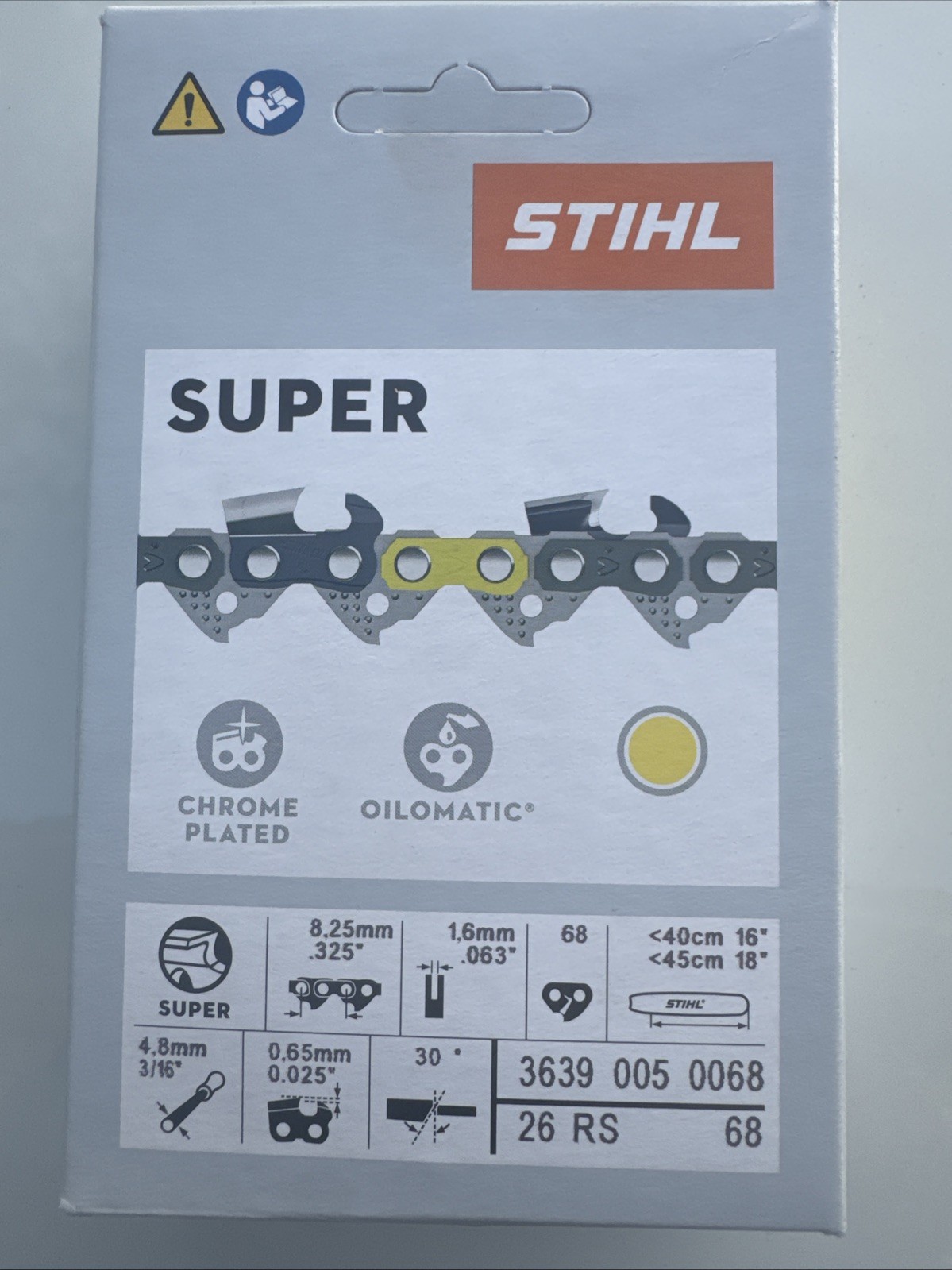 STIHL OEM 26RS 68 18" Chain .325" .063G RAPID SUPER