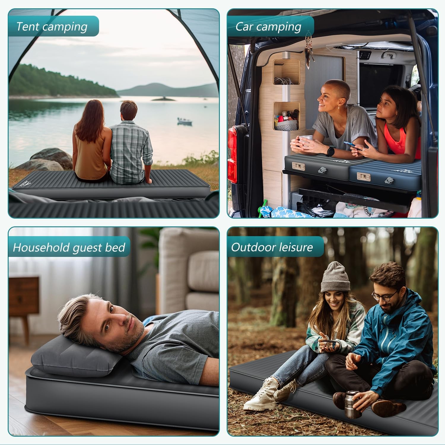 Self Inflating Sleeping Pad with Electric Pump